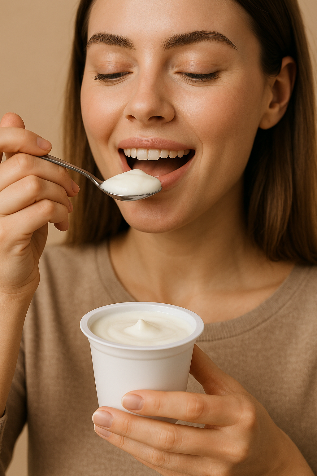Feel Good Yoghurt mit probiotischen Kulturen zur Unterstützung der Darmflora und Verdauung